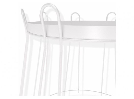 Журнальный столик SHT-CT6 белый муар в Каменске-Уральском