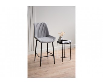 Полубарный стул Седа светло-серый (zd 960) / черный