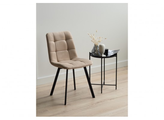 Стул на металлокаркасе Чилли бежевый / черный в Каменске-Уральском