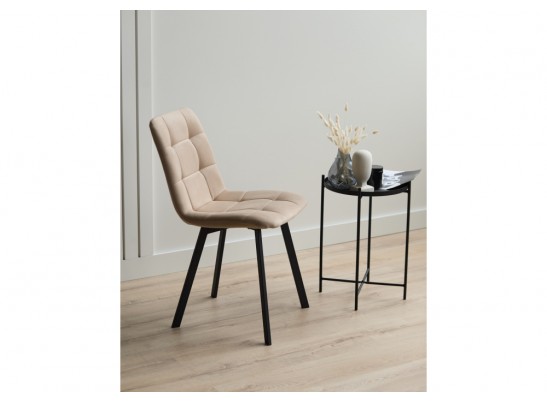 Стул на металлокаркасе Чилли бежевый / черный в Каменске-Уральском