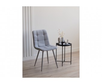 Стул на металлокаркасе Чилли светло-серый / серый