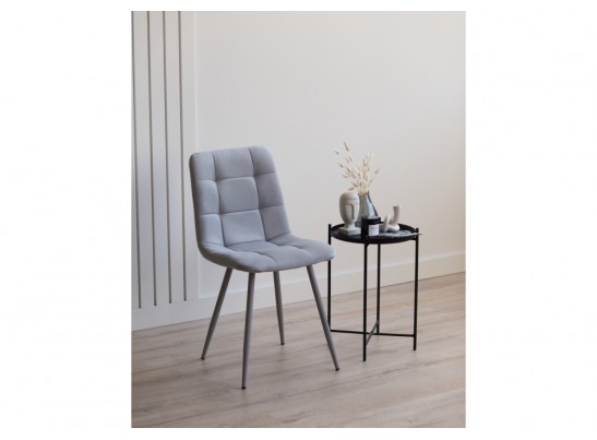 Стул на металлокаркасе Чилли светло-серый / серый в Каменске-Уральском