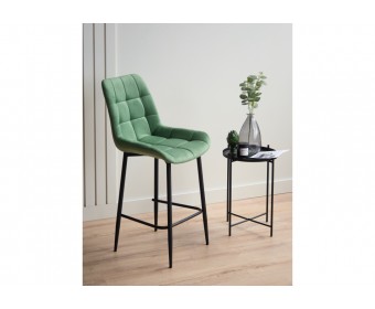 Полубарный стул Челси 360 фисташковый (zd 651) / черный