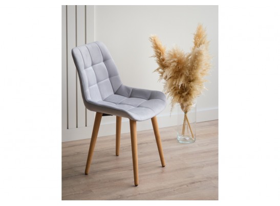 Деревянный стул Челси светло-серый (zd 960) / светлое дерево в Каменске-Уральском