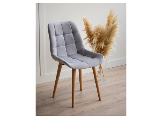 Деревянный стул Челси светло-серый (zd 960) / светлое дерево в Каменске-Уральском