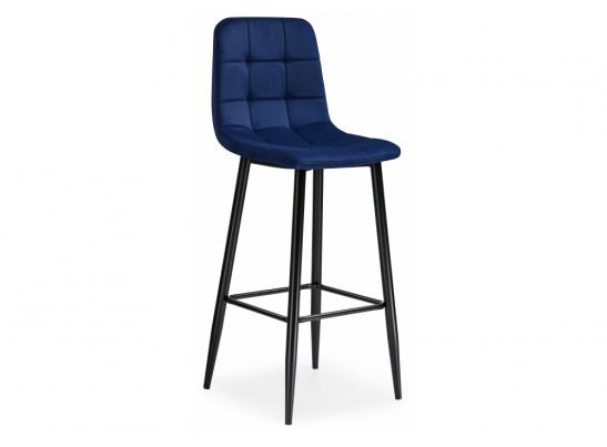 Барный стул Chio dark blue / black в Каменске-Уральском
