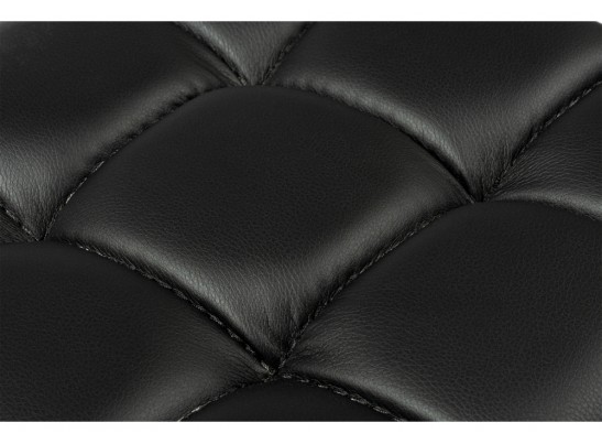 Барный стул Лофт кож.зам. черный / черный матовый в Каменске-Уральском