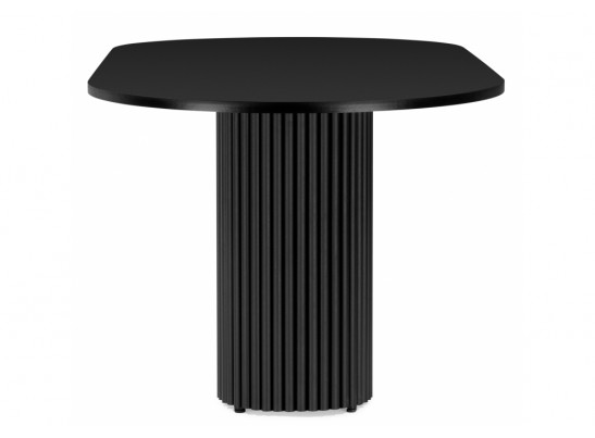 Деревянный стол Барон О 180 х 90 черная пленка шагрень / черный в Каменске-Уральском