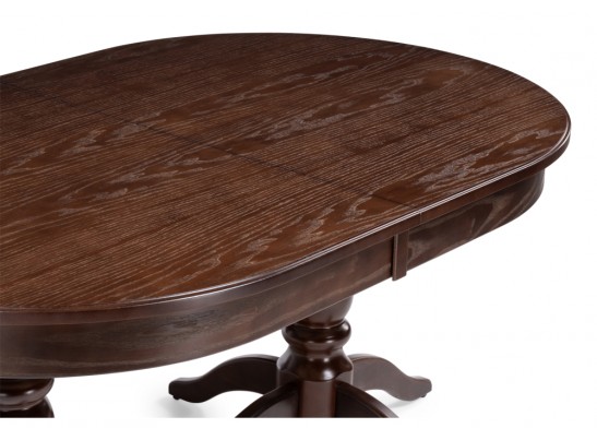 Деревянный стол Дейвер 160(220)х100 орех темный в Каменске-Уральском