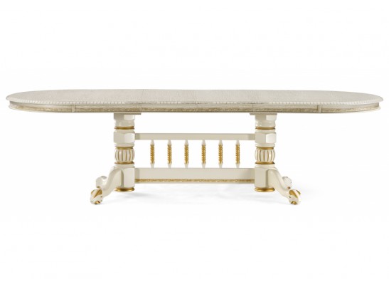 Деревянный стол Кантри крем с золотой патиной в Каменске-Уральском