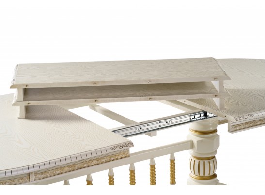 Деревянный стол Кантри крем с золотой патиной в Каменске-Уральском