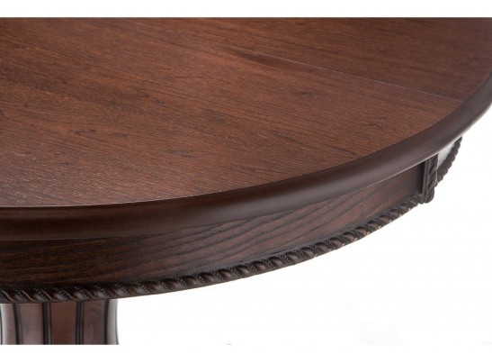 Деревянный стол Павия 90(120)х90х80 орех с коричневой патиной в Каменске-Уральском