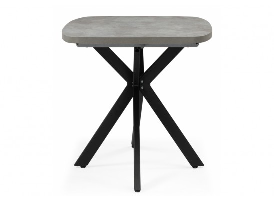 Деревянный стол Кортез 32 116(160)x77 раздвижной цемент / черный в Каменске-Уральском