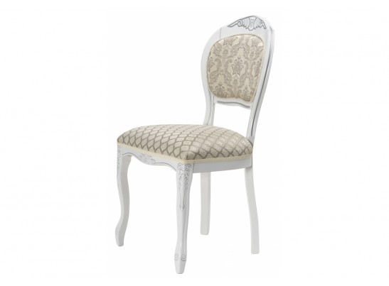 Деревянный стул Лауро патина серебро / бежевый в Каменске-Уральском