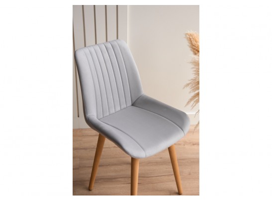 Деревянный стул Седа светло-серый (zd 960) / светлое дерево в Каменске-Уральском