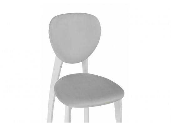 Деревянный стул Вакимо ткань tenerife silver / белый в Каменске-Уральском