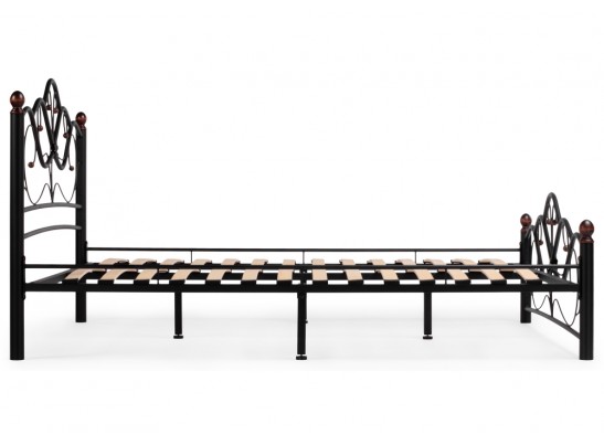 Двуспальная кровать Виктори 2 160х200 черная в Каменске-Уральском