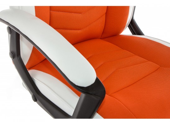 Компьютерное кресло Gamer белое / оранжевое в Каменске-Уральском