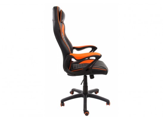 Компьютерное кресло Leon черное / оранжевое в Каменске-Уральском