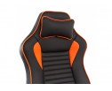 Компьютерное кресло Leon черное / оранжевое в Каменске-Уральском