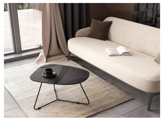 Журнальный столик SHT-CT52-2 сонора / черный муар в Каменске-Уральском