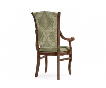 Кресло Линет ткань soprano nefrit / ромб / миланский орех