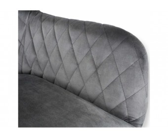 Кресло SHT-ST38/S122 угольно-серый / темный орех / черный муар