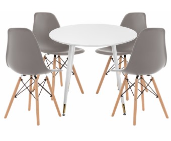 Обеденная группа Рута white / gray