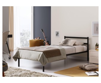 Односпальная кровать Фади 90х200 черная