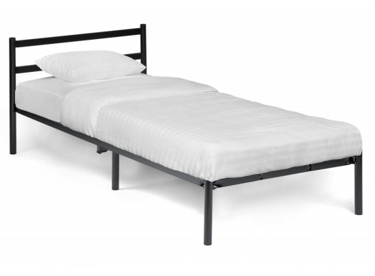 Односпальная кровать Фади 90х200 черная в Каменске-Уральском