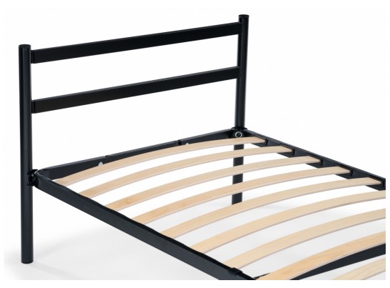 Односпальная кровать Фади 90х200 черная в Каменске-Уральском