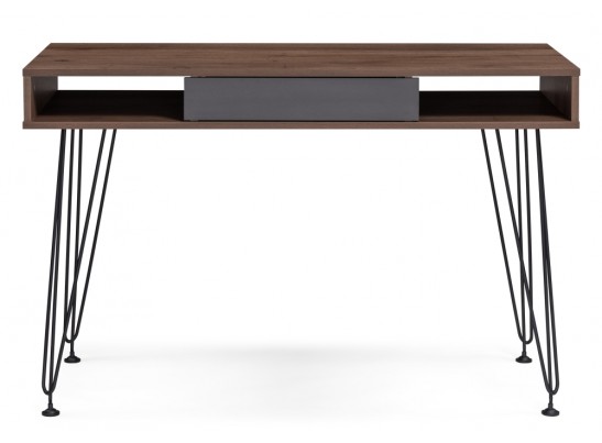 Письменный стол Хиргра 120х60х77 дуб табачный / графит / черный в Каменске-Уральском