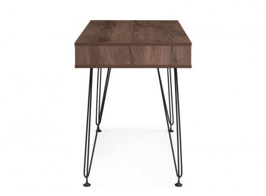 Письменный стол Хиргра 120х60х77 дуб табачный / графит / черный в Каменске-Уральском