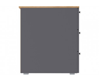 Письменный стол Опра серый графит / дуб золотой craft