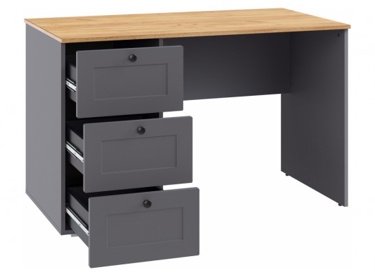 Письменный стол Опра серый графит / дуб золотой craft в Каменске-Уральском