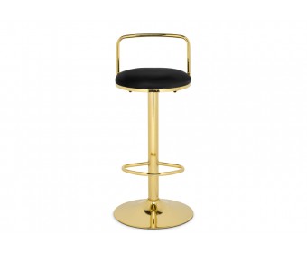 Полубарный стул Lusia black / gold