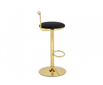 Полубарный стул Lusia black / gold