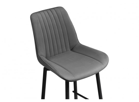 Полубарный стул Седа К крутящийся темно-серый / черный в Каменске-Уральском