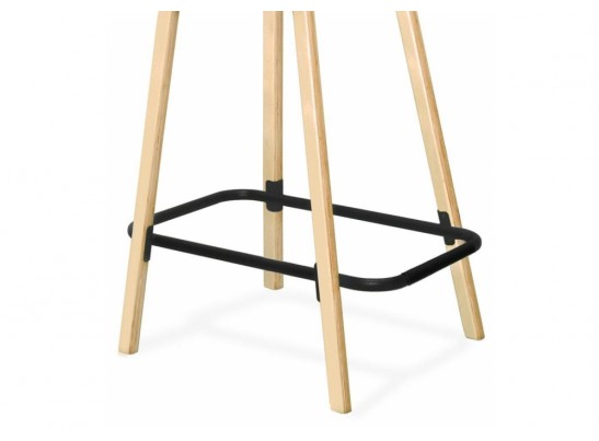 Полубарный стул SHT-ST35/S94-1 латте / прозрачный лак / черный муар в Каменске-Уральском