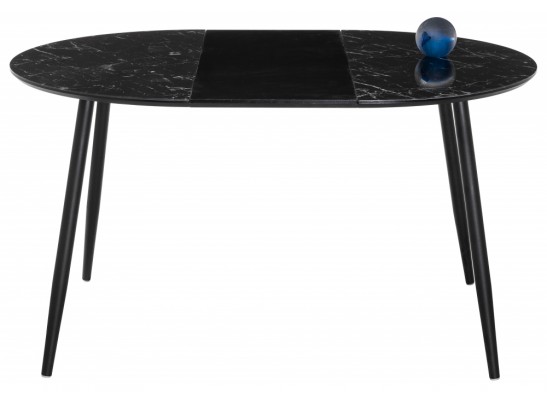Стеклянный стол Кловис мрамор черный / черный в Каменске-Уральском