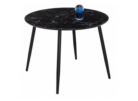 Стеклянный стол Кловис мрамор черный / черный в Каменске-Уральском