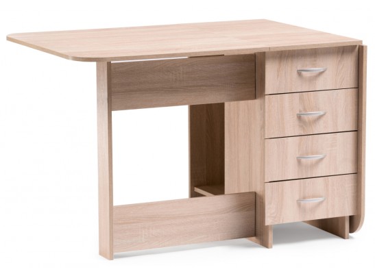 Стол-книжка Глория 606 М 182,2х78х75 с ящиками дуб сонома в Каменске-Уральском