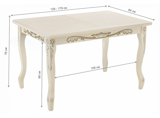 Стол Мауро с золотой патиной в Каменске-Уральском