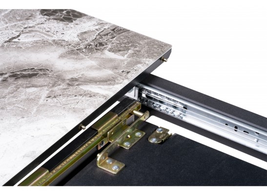 Стол на тумбе Бугун мрамор серый / черный в Каменске-Уральском