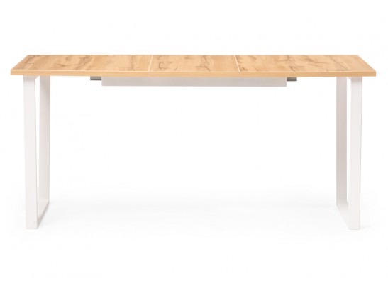 Деревянный стол Лота Лофт 120(160)х75 дуб крафт золотой / белый матовый в Каменске-Уральском