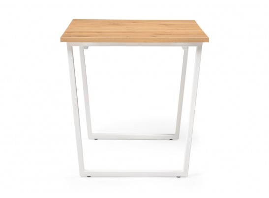 Деревянный стол Лота Лофт 120(160)х75 дуб крафт золотой / белый матовый в Каменске-Уральском