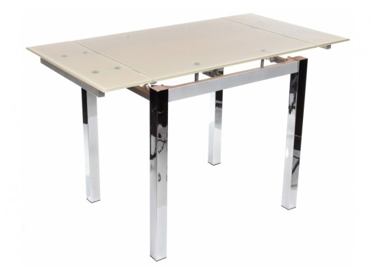 Стол раскладной TB017-26 бежевый / хром в Каменске-Уральском