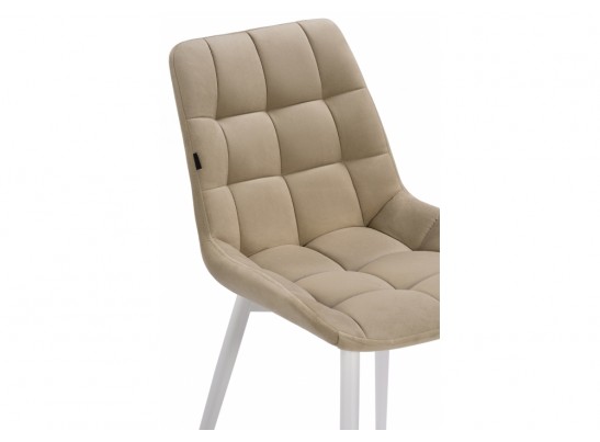 Стул на металлокаркасе Алст белый / velutto 05 в Каменске-Уральском