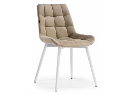 Стул на металлокаркасе Алст белый / velutto 05 в Каменске-Уральском