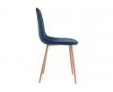 Стул на металлокаркасе Capri dark blue / wood в Каменске-Уральском